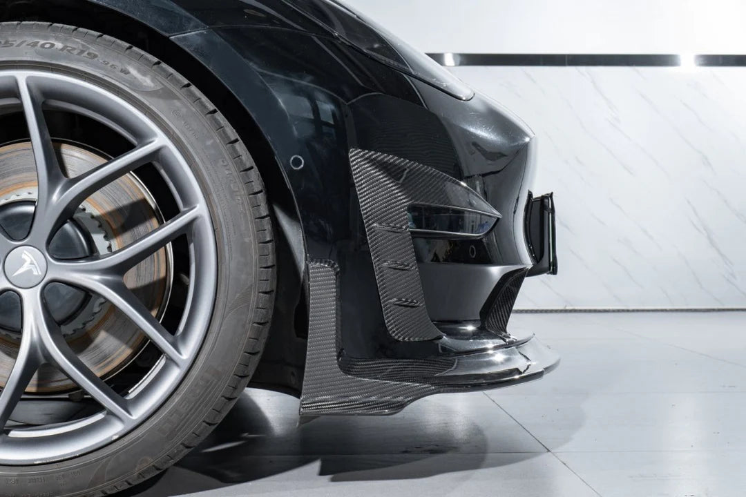 Karbel Tesla Model 3 Performance Dry Carbon Front Lip Splitter (2017–2023)