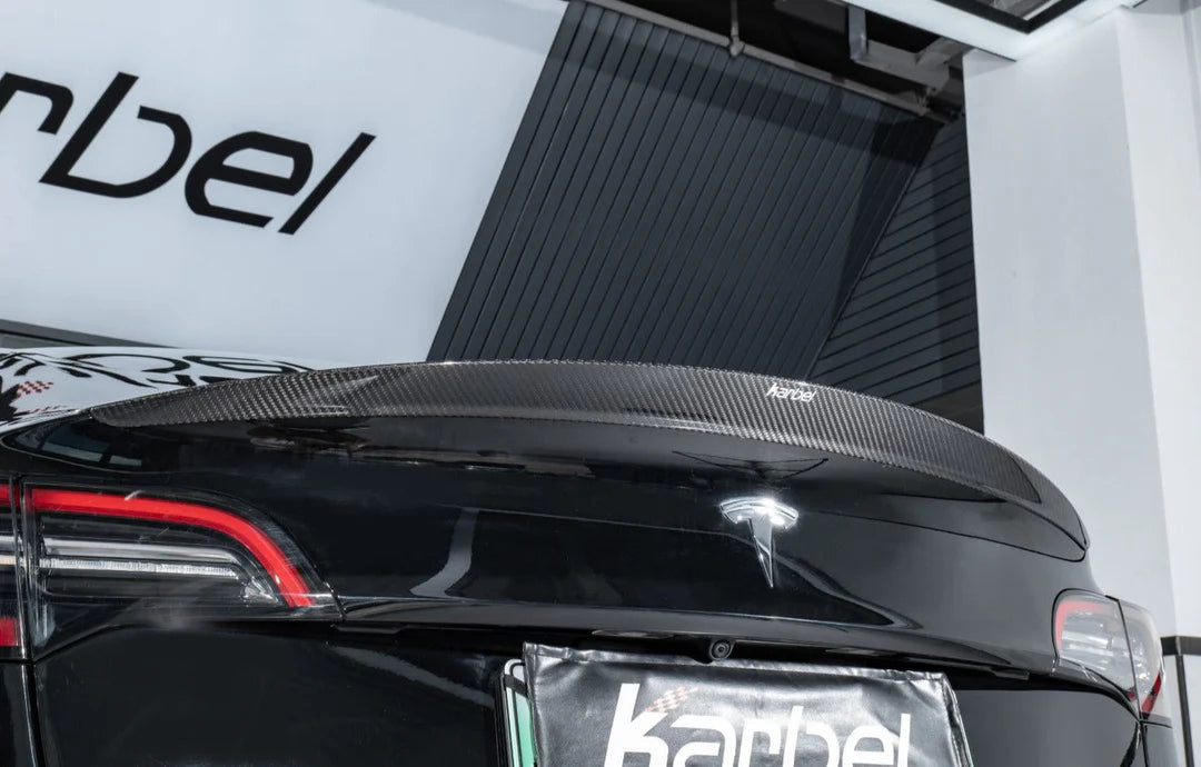 Karbel Tesla Model 3 Performance Dry Carbon Rear Spoiler (2017–2023)