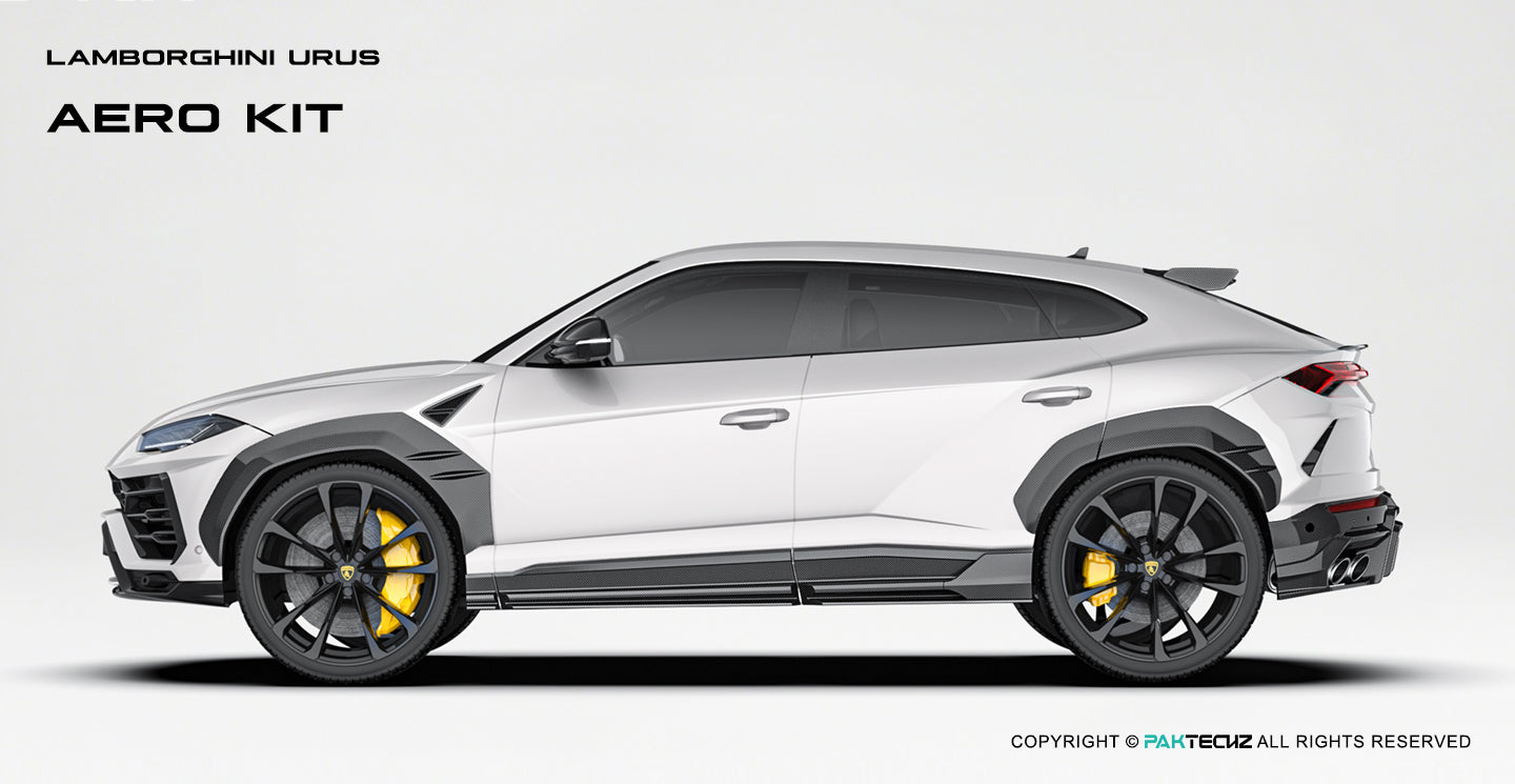 Paktechz Dry Carbon Side Skirts for Lamborghini Urus (2023–Present)