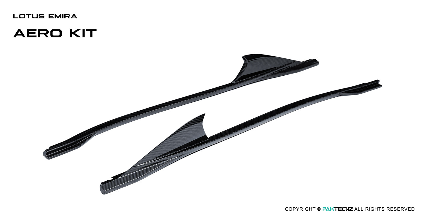 Paktechz Dry Carbon Side Skirts for Lotus Emira (2022–Present)