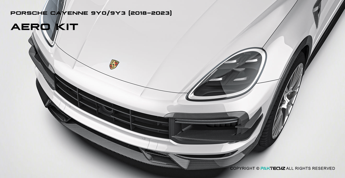 Paktechz Paktechz Dry Carbon Front Canards for Porsche Cayenne 9YA (2018–2024)