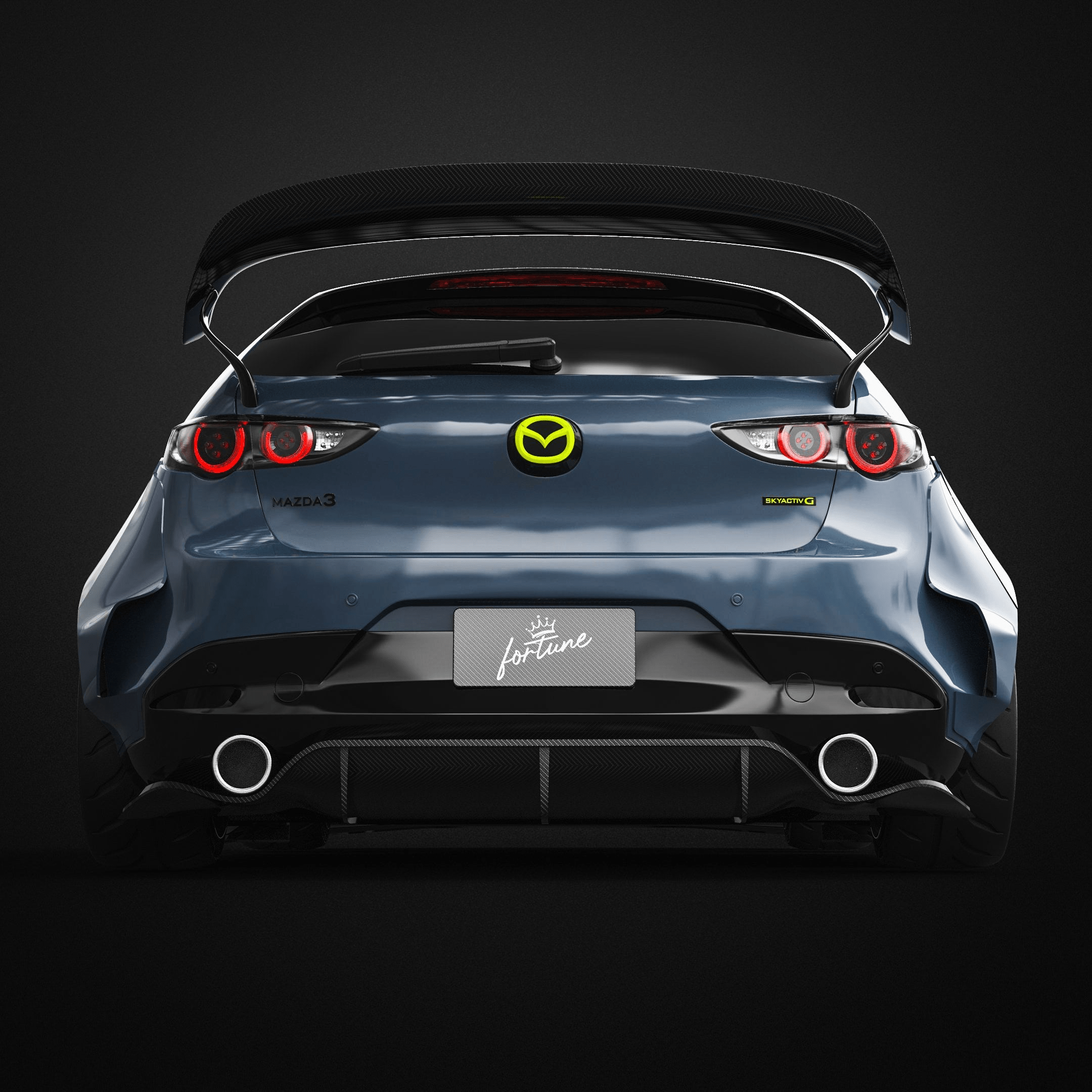 MZ3R Gen4 Carbon Aero Wing for 2019+ Mazda 3