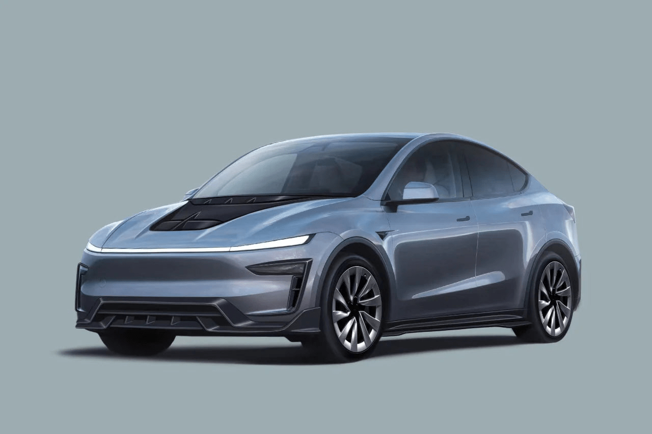 DarwinPro Aerodynamics DarwinPro Tesla Model Y Juniper OX Style Autoclave Carbon Fiber Front Splitter Lip (2025–Present)