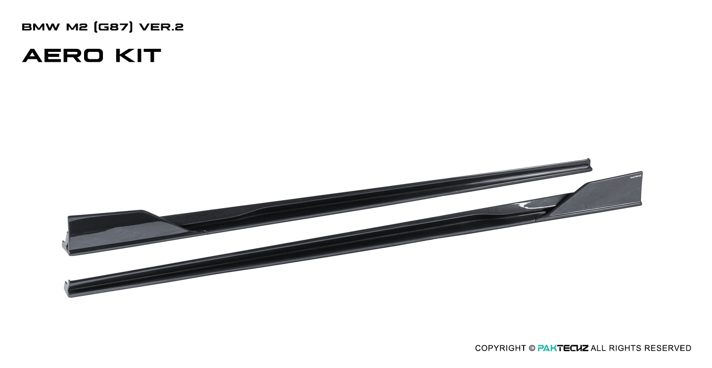 Paktechz Paktechz Dry Carbon Side Skirts Ver.2 for BMW M2 G87 (2023–Present)