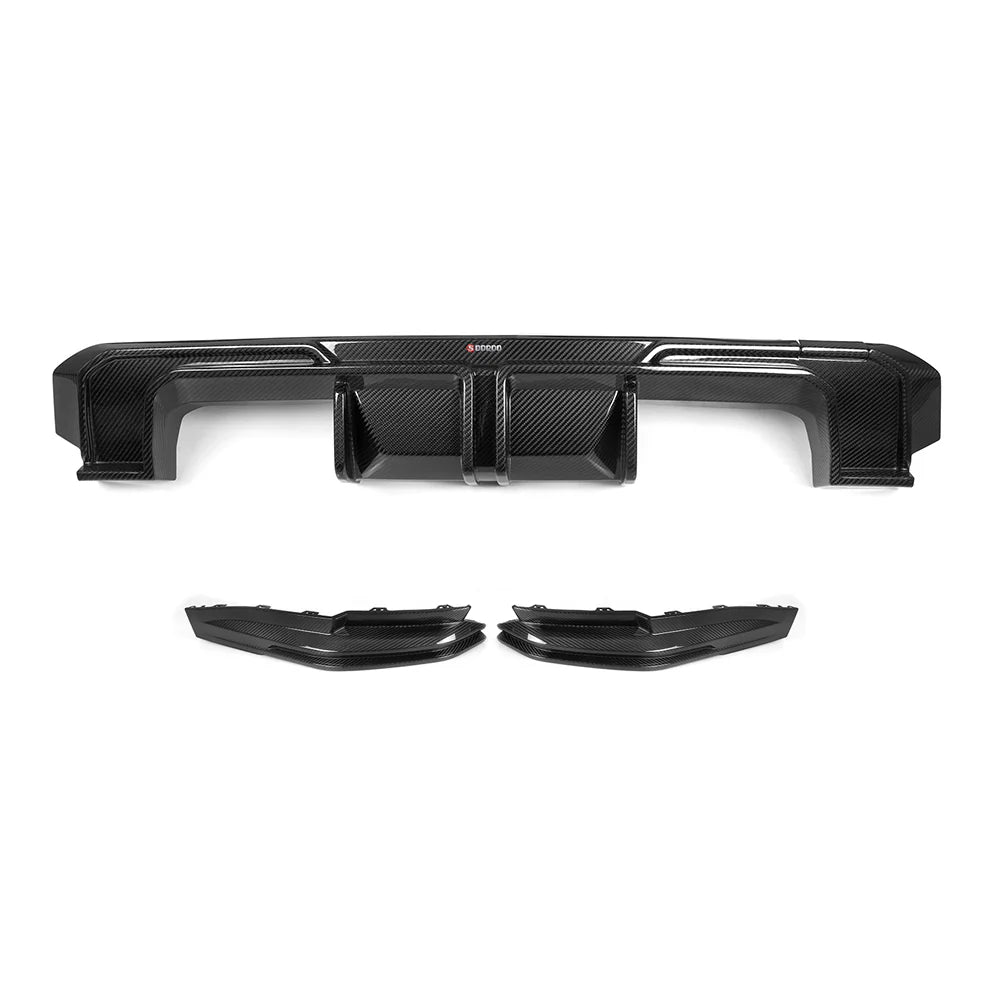 Sooqoo Carbon Sooqoo Dry Carbon V1 Rear Diffuser for BMW M3/M4 G8X (2021–Present)
