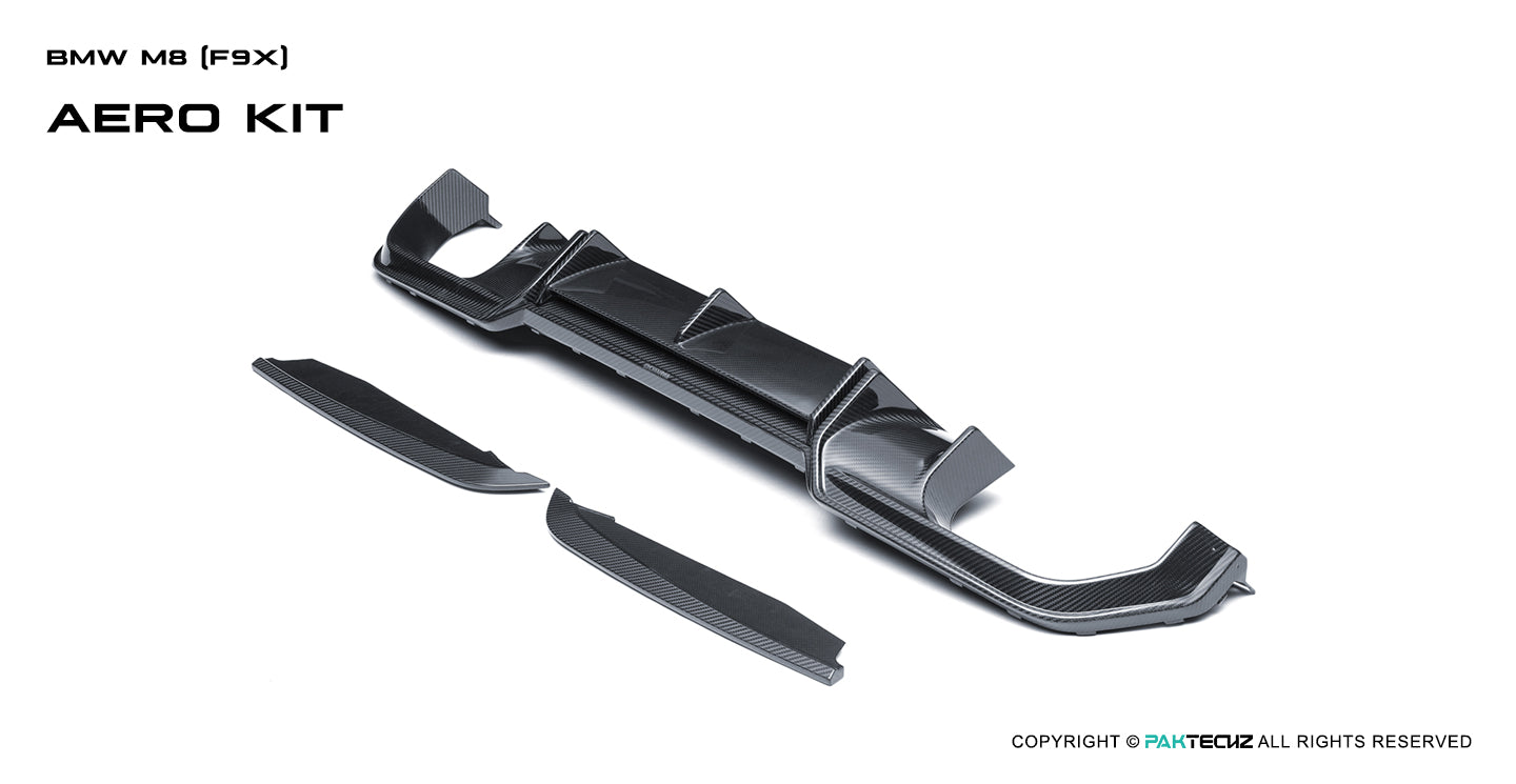 Paktechz Paktechz Dry Carbon Rear Diffuser for BMW M8 F9X (2019–Present)