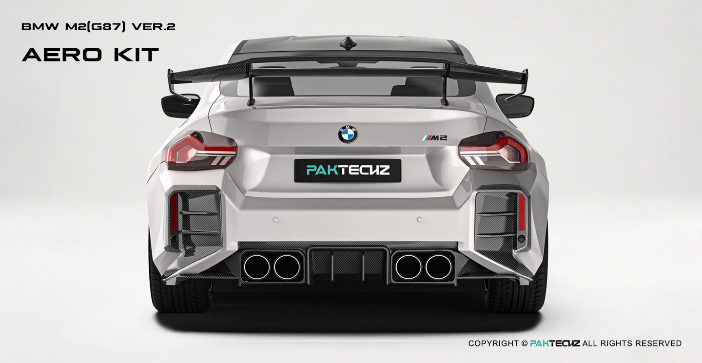 Paktechz Paktechz Dry Carbon Rear Diffuser Ver.2 for BMW M2 G87 (2023–Present)