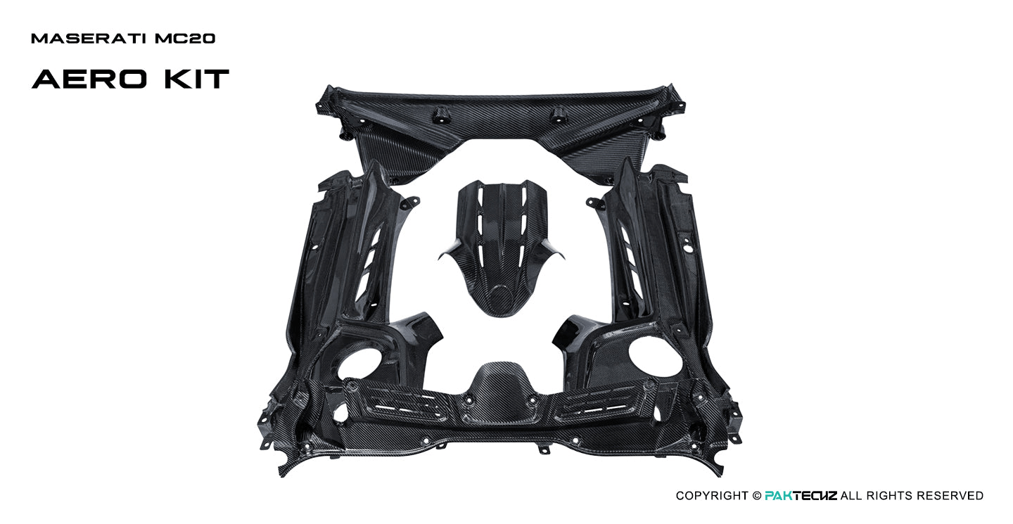 Paktechz Paktechz Dry Carbon Engine Compartment Cover for Maserati MC20 (2021–Present)