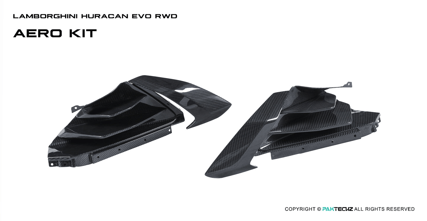 Paktechz Paktechz Dry Carbon Side Skirt Vent Trims for Lamborghini Huracán EVO (2019–Present)