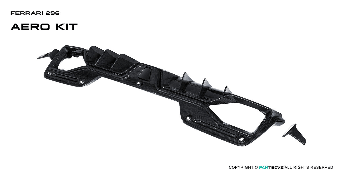 Paktechz Paktechz Dry Carbon Rear Diffuser for Ferrari 296 (2021–Present)