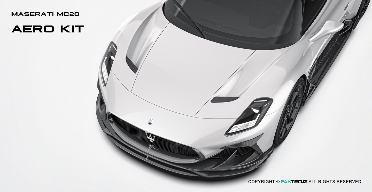 Paktechz Paktechz Dry Carbon Front Lip for Maserati MC20 (2021–Present)