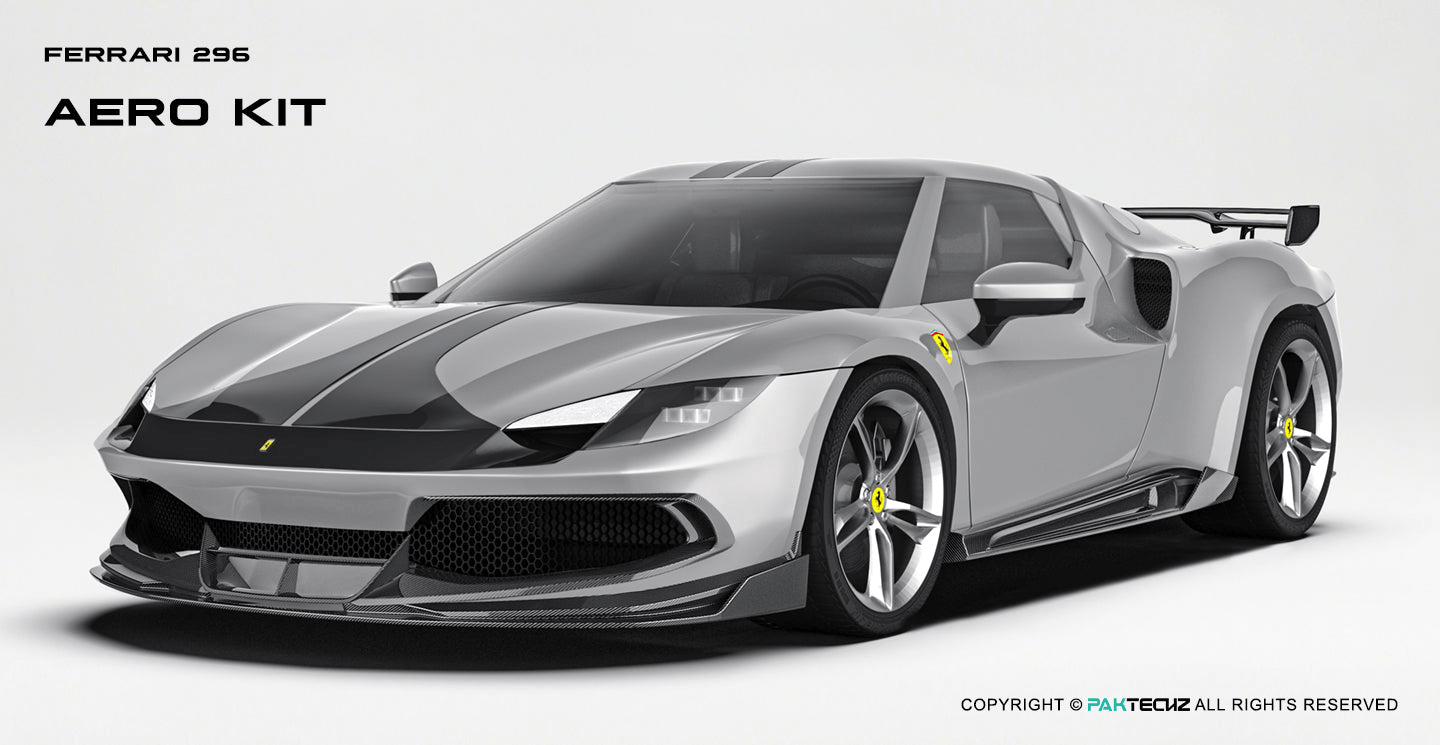 Paktechz Paktechz Dry Carbon Front Canards for Ferrari 296 (2021–Present)