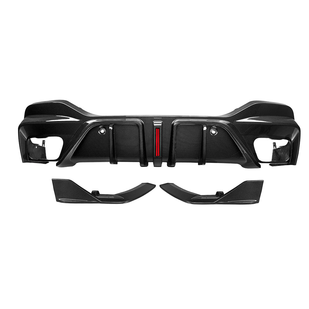 Sooqoo Carbon Sooqoo Dry Carbon Rear Diffuser with Brake Light for BMW X6 G06 (2020–Present)