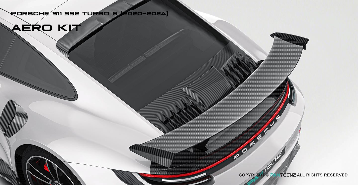 Paktechz Paktechz Dry Carbon Rear Spoiler for Porsche 992 Turbo S (2020–Present)