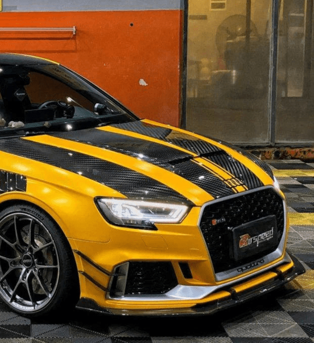 Takd Carbon Takd Carbon Audi RS3 8V Dry Carbon Front Lip (2017–2020)