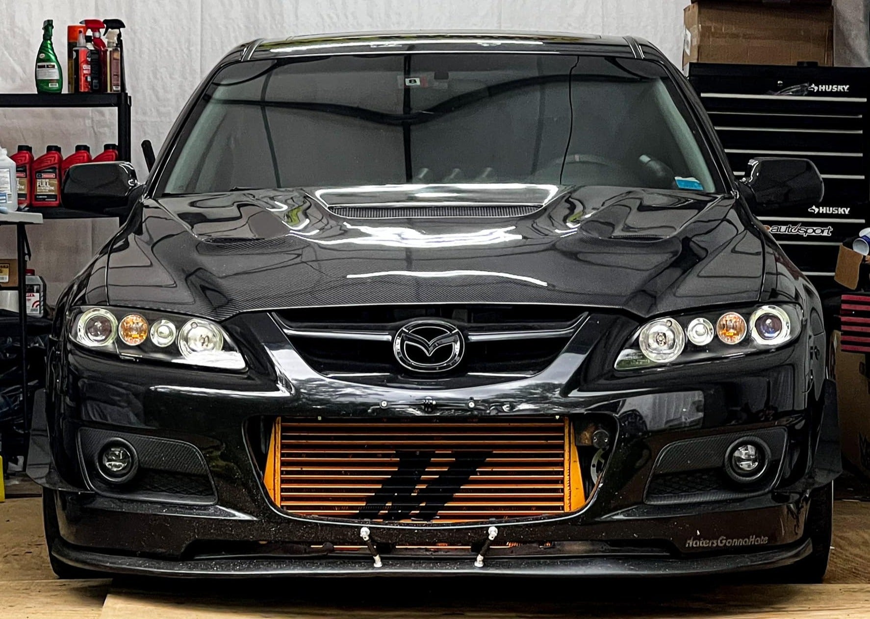 MS6R SRT-Style Vented Carbon Fiber Hood for 2006-2007 Mazdaspeed 6