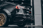 DarwinPro Tesla Model 3 IMPII Style Partial Carbon Fiber Rear Bumper (2021–2026)
