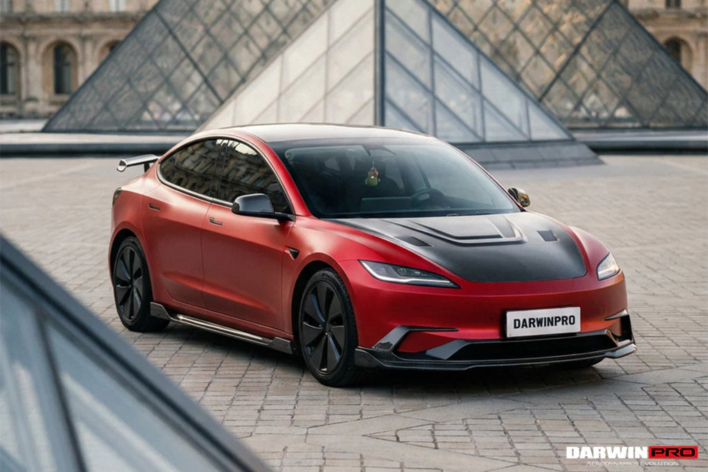 DarwinPro Tesla Model 3 Highland IMP Design Carbon Fiber Front Lip (2024–2026)