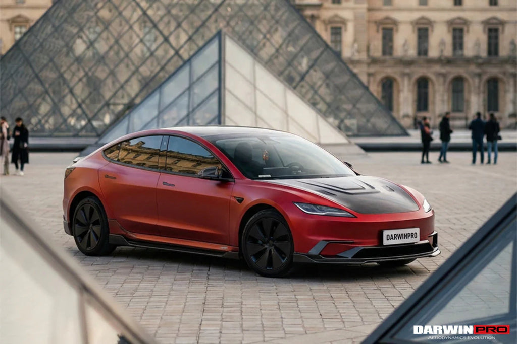 DarwinPro Tesla Model 3 Highland IMP Design Carbon Fiber Front Lip (2024–2026)