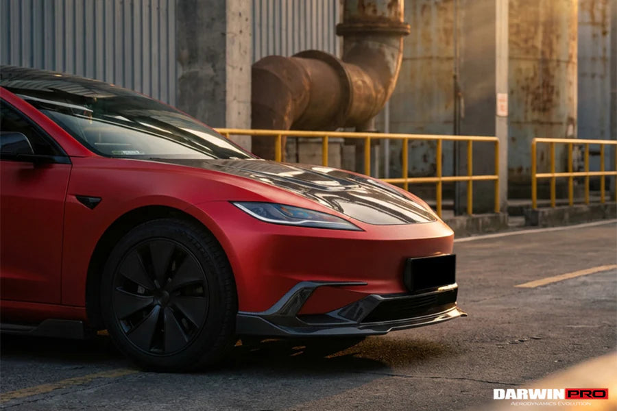 DarwinPro Tesla Model 3 Highland IMP Design Carbon Fiber Front Lip (2024–2026)