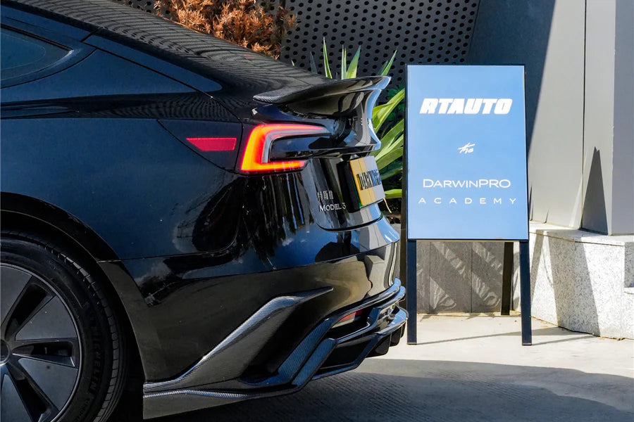 DarwinPro Tesla Model 3 Highland IMP Design Carbon Fiber Rear Diffuser (2024–2026)