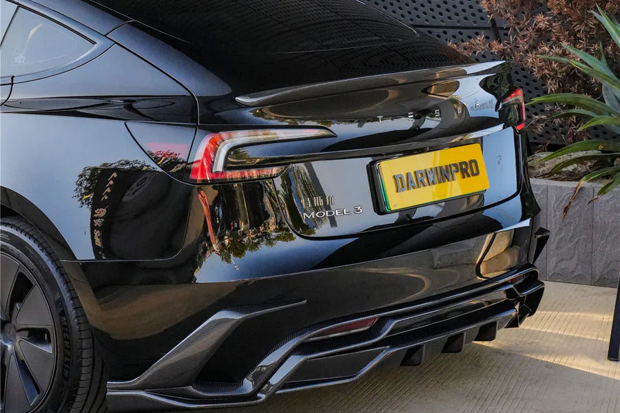 DarwinPro Tesla Model 3 Highland IMP Design Carbon Fiber Trunk Spoiler (2024–2026)