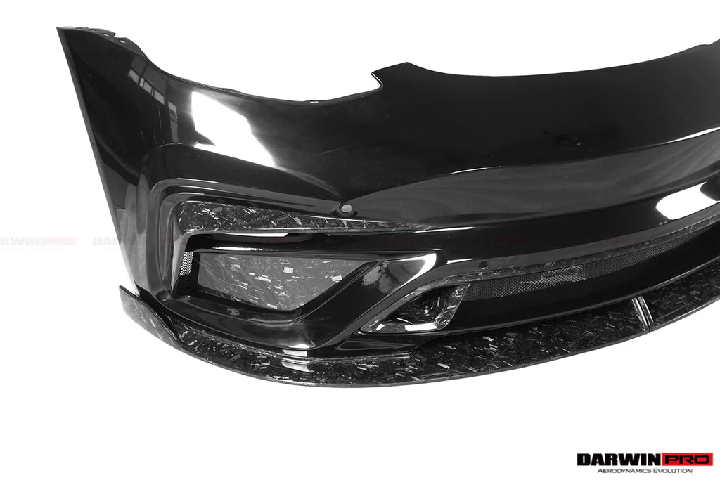 DarwinPro Tesla Model 3 IMP Performance Partial Carbon Fiber Front Bumper (2017–2023)