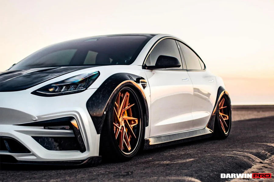 DarwinPro Tesla Model 3 IMP Performance Wide Fender Flares (2017–2023)