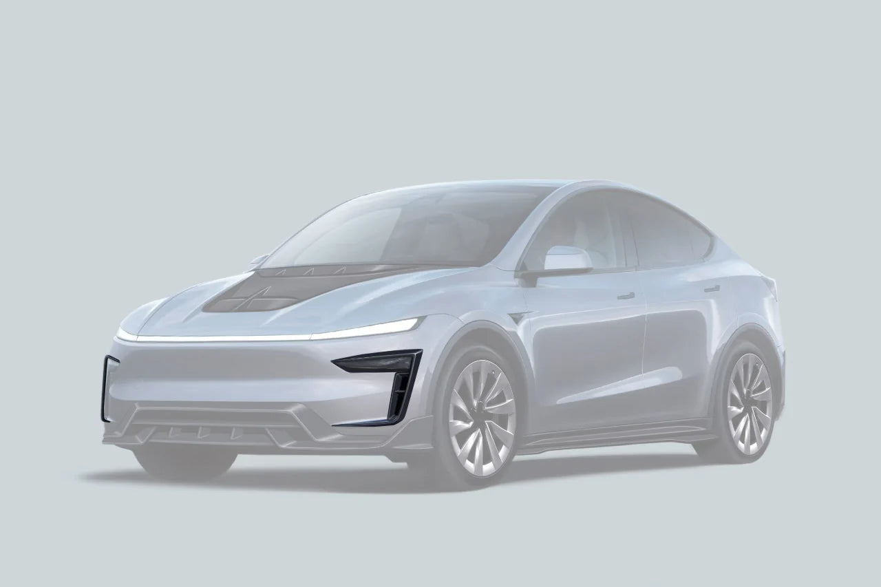 DarwinPro Tesla Model Y Juniper OX Style Autoclave Carbon Fiber Daytime Running Light Cover (2025–Present)