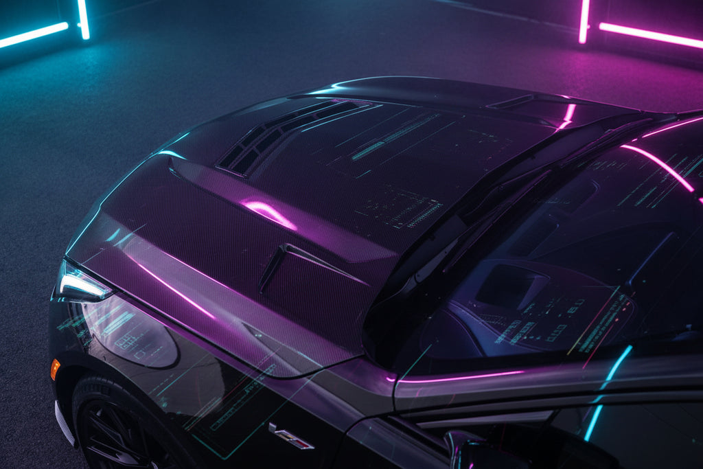 Fortune Cadillac CT5‑V Blackwing V‑Style Dry Carbon Hood (2020–Present)