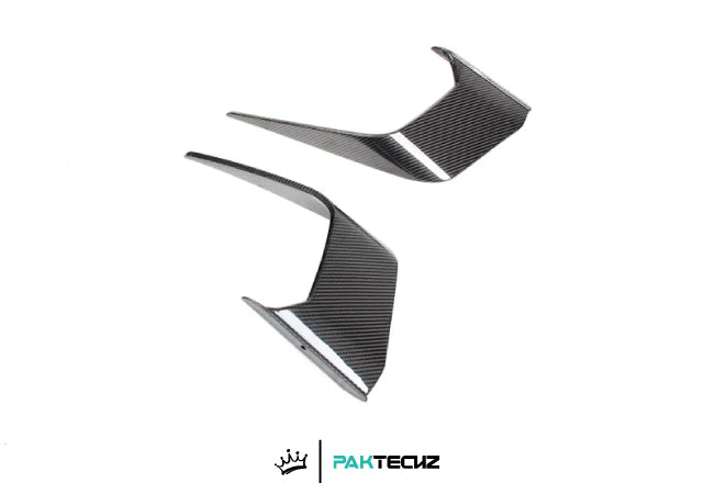 Paktechz Dry Carbon Front Bumper Canards for 2016+ Aston Martin DB11