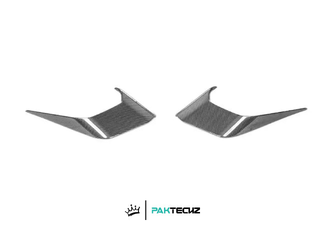 Paktechz Dry Carbon Front Bumper Canards for 2016+ Aston Martin DB11