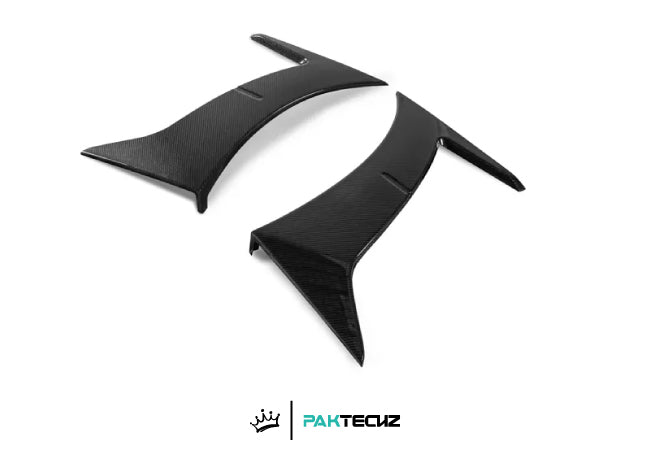 Paktechz Dry Carbon Front Front Fender Trims for 2016+ Aston Martin DB11