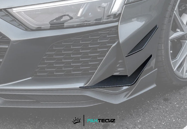Paktechz Dry Carbon Front Canards for 2019+ Audi R8