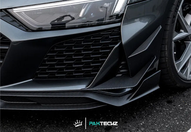 Paktechz Dry Carbon Front Canards for 2019+ Audi R8