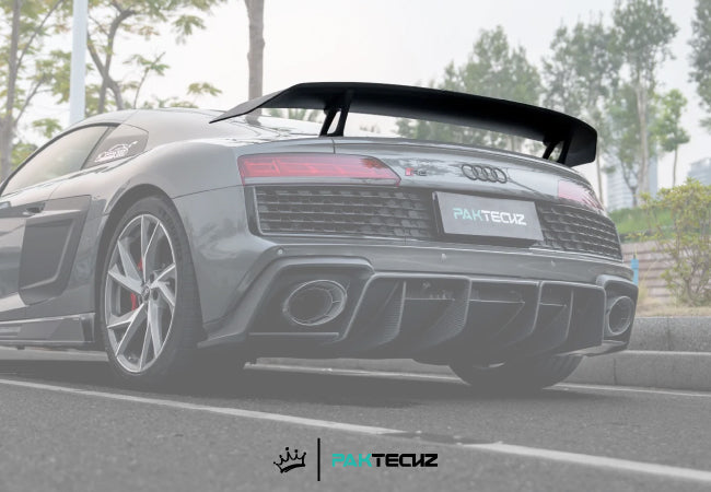 Paktechz Dry Carbon Rear Wing Ver. 1 for Audi R8 V10 (2019-Present)