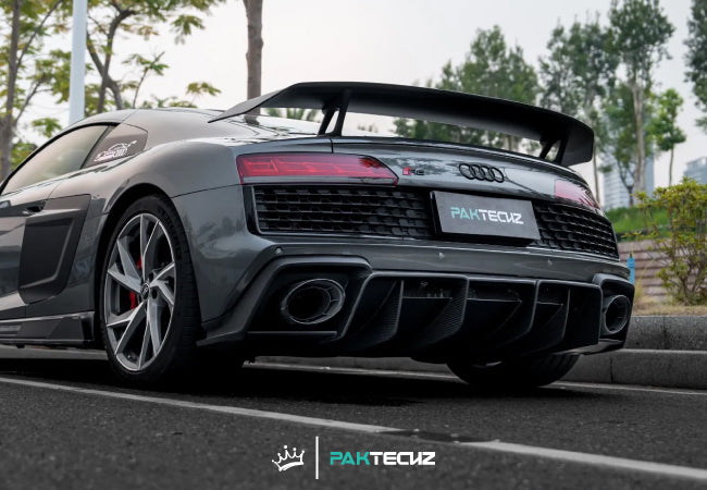 Paktechz Dry Carbon Rear Wing Ver. 1 for Audi R8 V10 (2019-Present)