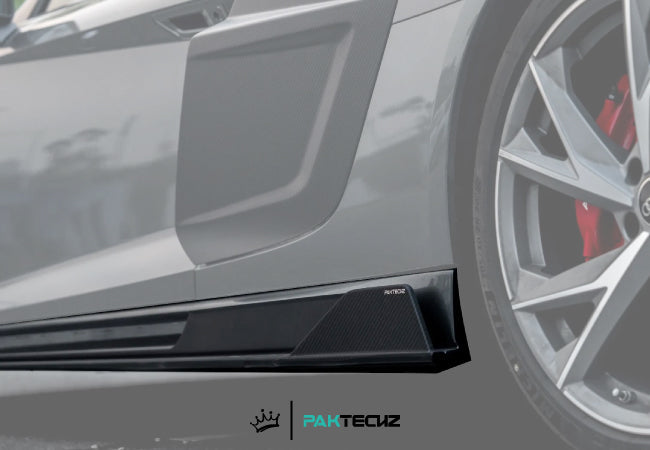 Paktechz Dry Carbon Side Skirts for 2019+ Audi R8