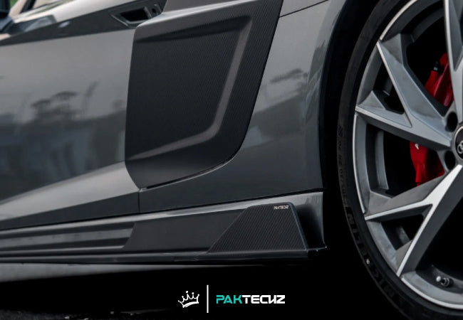 Paktechz Dry Carbon Side Skirts for Audi R8 V10 (2019-Present)