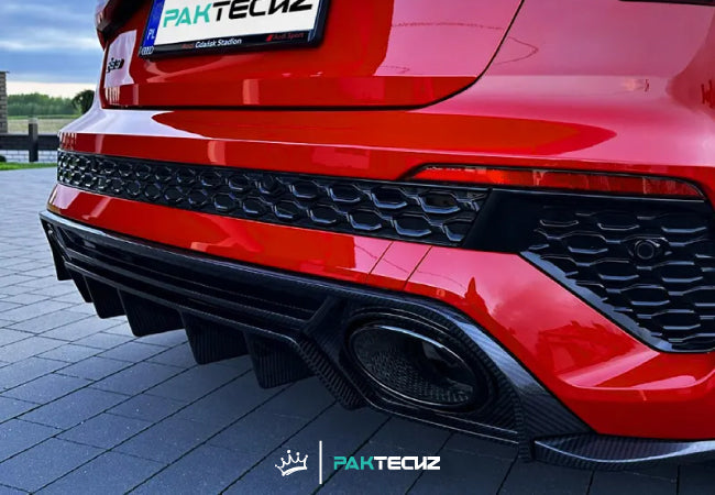 Paktechz Dry Carbon Rear Diffuser for 2021+ Audi RS3