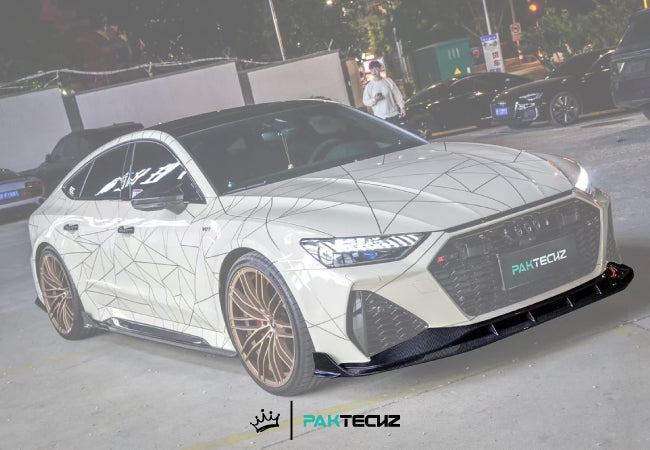 Paktechz Dry Carbon Front Splitter for 2019+ Audi RS6/RS7