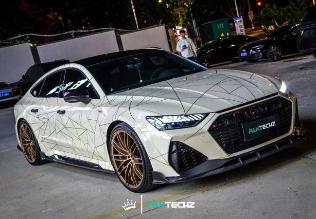 Paktechz Dry Carbon Front Lip for Audi RS6 / RS7 C8 (2020–Present)