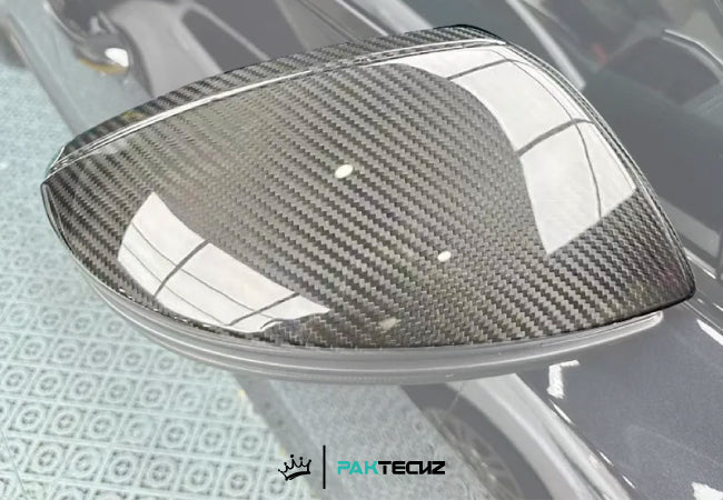 Paktechz Dry Carbon Mirror Covers for 2019+ Audi RS6/RS7