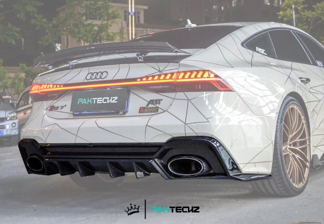Paktechz Dry Carbon Rear Diffuser for Audi RS6 / RS7 C8 (2020–Present)