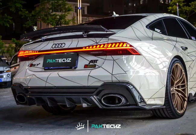 Paktechz Dry Carbon Rear Diffuser for Audi RS6 / RS7 C8 (2020–Present)