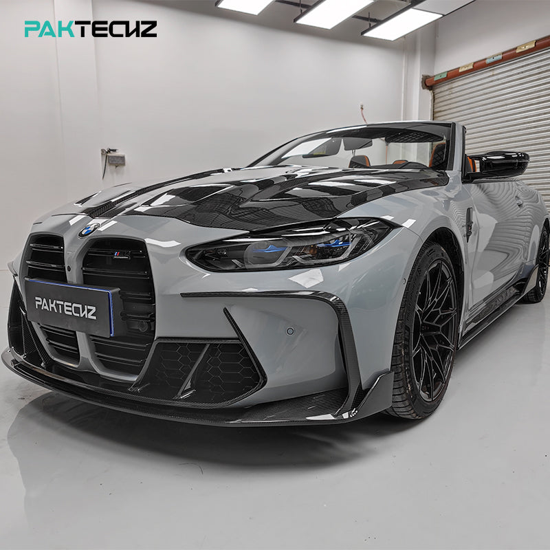 Paktechz Dry Carbon Front Bumper Canards for 2021+ BMW M3 G80 and M4 G82/G83