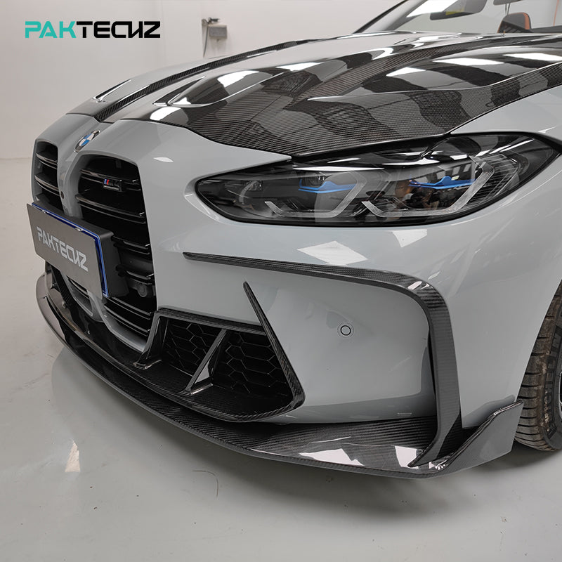 Paktechz Dry Carbon Front Splitter for 2021+ BMW M3 G80 and M4 G82/G83