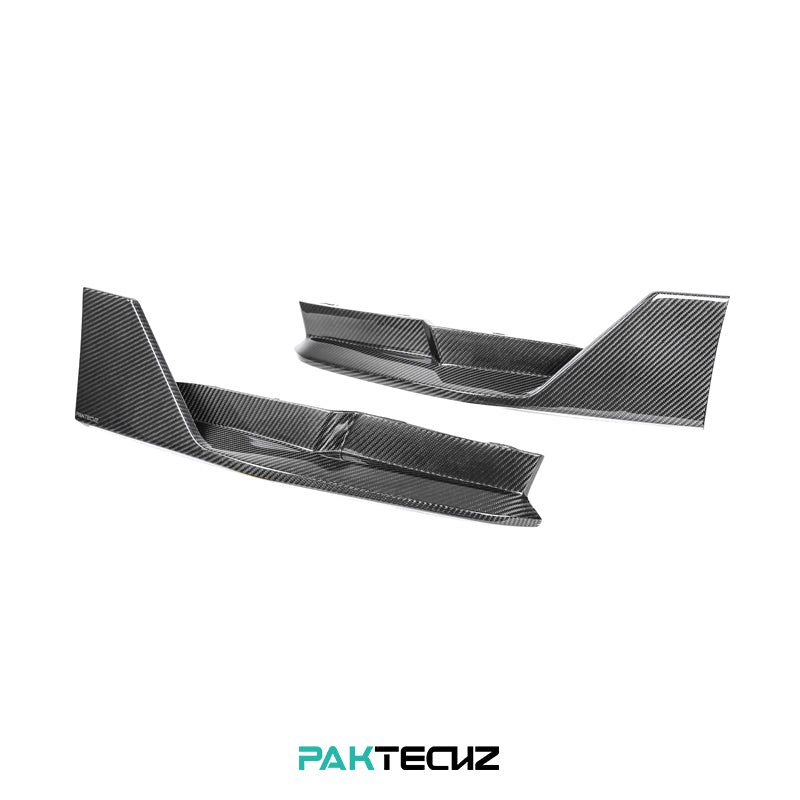 Paktechz Dry Carbon Rear Side Splitters for 2021+ BMW M3 G80 and M4 G82/G83