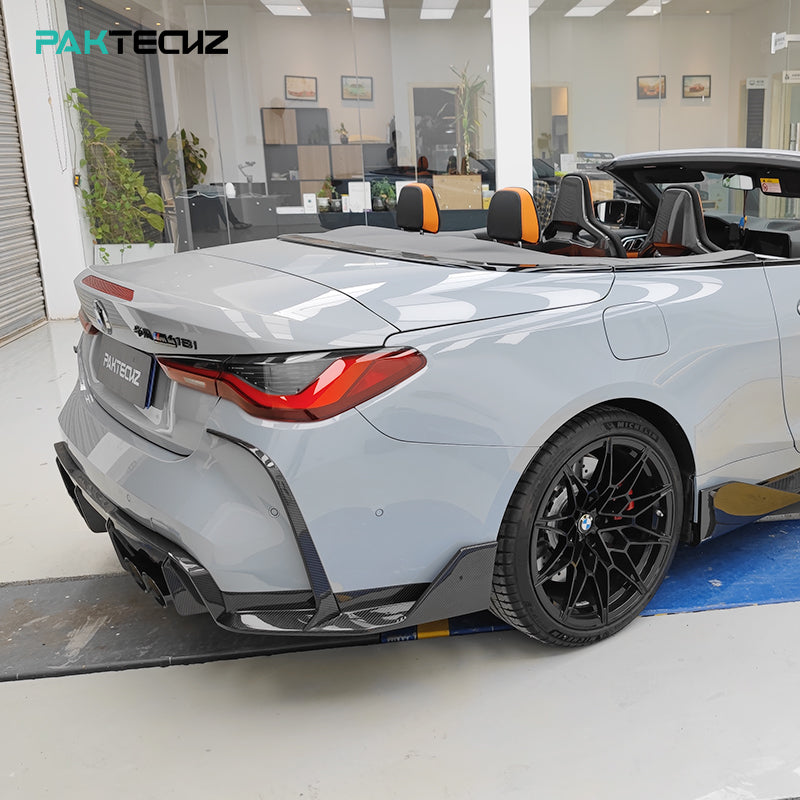 Paktechz Dry Carbon Rear Side Splitter for BMW G80 / G82 / G83 (2021–Present)