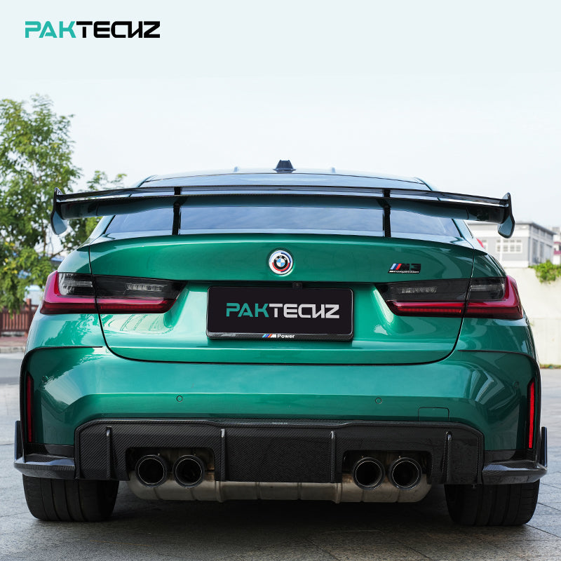 Paktechz Dry Carbon Rear Wing for 2021+ BMW M3 G80 and M4 G82/G83